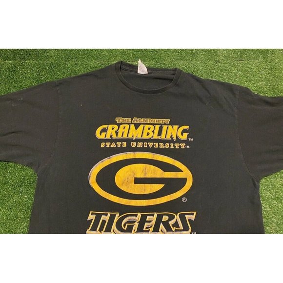 Retro Y2K Grambling State The Almighty Tigers long sleeve t-shirt XL NCAA black - Picture 4 of 10
